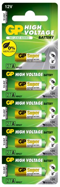 Alkaline battery 12 V / 5 pcs. / Pack price for 1 pcs. / Alarm A27 GP 