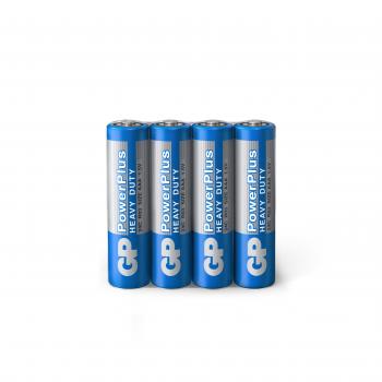 Zinc carbonic zinc battery GP POWERPLUS  R03 AAA 4 pcs.  shrink 1.5V