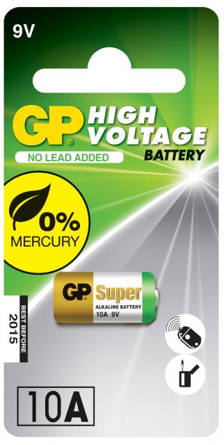 GP  A 10 Alkaline battery 9V remote /5br./pack price for 1 pc. / 