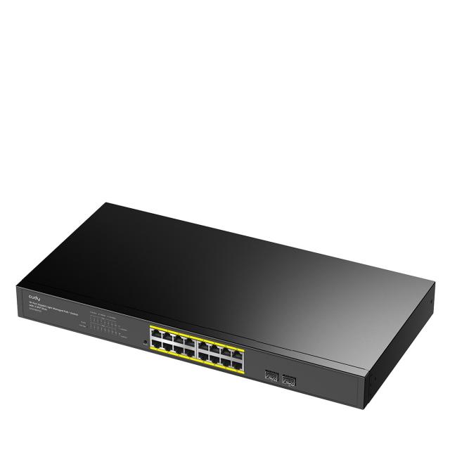 Суич Cudy GS1016EPS2, 16 портов, управляем Gigabit PoE+, 2x Gigabit SFP слота 