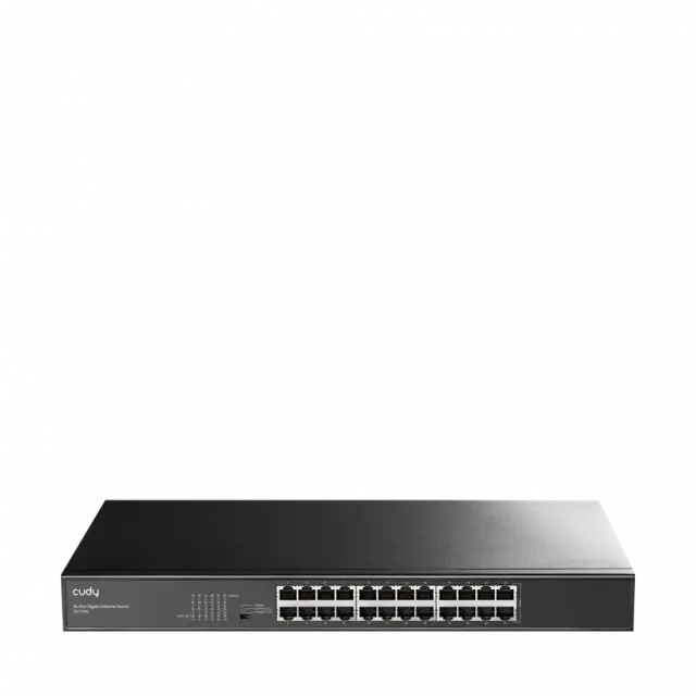 Switch Cudy GS1024L, 24 ports, 10/100/1000, for 19" rack, metal 