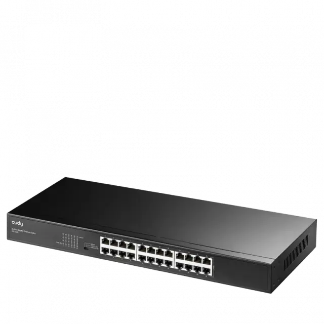 Switch Cudy GS1024L, 24 ports, 10/100/1000, for 19" rack, metal 