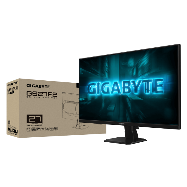 Геймърски монитор GIGABYTE GS27F2 - 27" SS IPS, Full HD(1920x1080), 240Hz, 1ms 