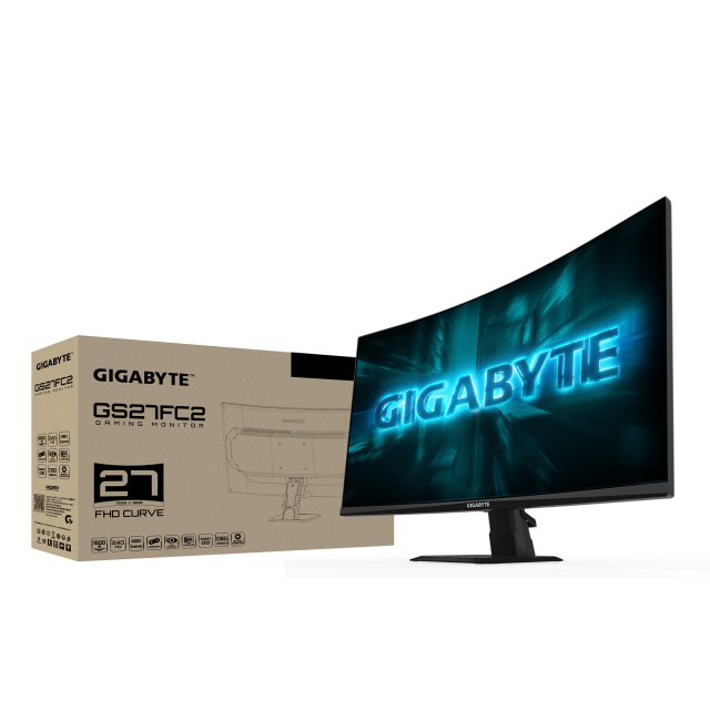 Геймърски Монитор Gigabyte GS27FC2 - 27" VA 1500R FHD(1920x1080), 240Hz, 1ms 