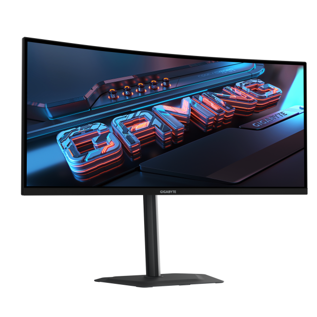 Гейминг монитор GIGABYTE GS34WQCA - 34" VA 1500R Curve WQHD(3440x1440), 120Hz, 1ms, HDR Ready, FreeSync Premium 