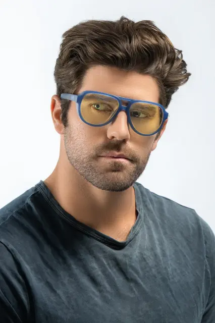 GUNNAR Alienware Roswell Computer Glasses - Conspiracy Blue - Amber 