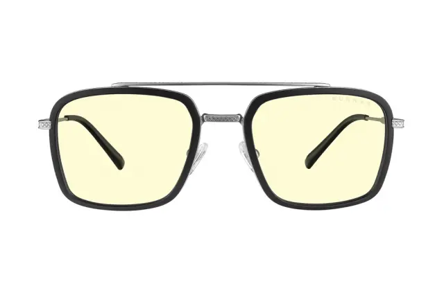 GUNNAR Baron Silver Computer Glasses - Amber 
