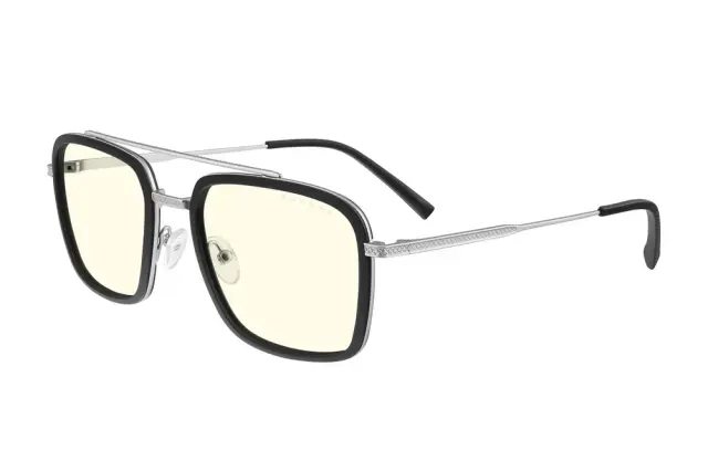 GUNNAR Baron Silver Computer Glasses - Clear 