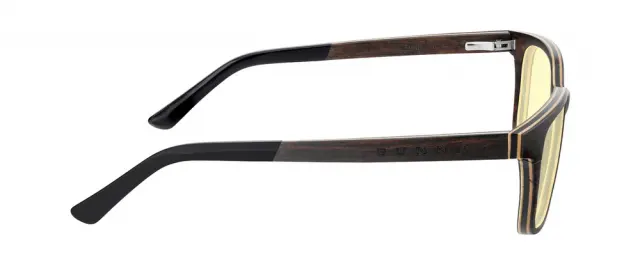 Компютърни очила GUNNAR Muir Ebony (wood), Amber 