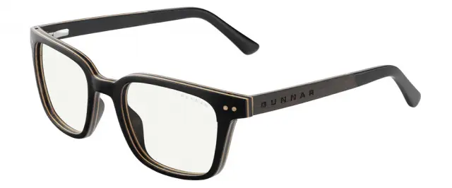 Компютърни очила GUNNAR Muir Ebony (wood), Clear Pro 