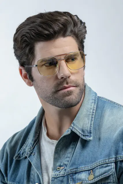 GUNNAR White Wolf Computer Glasses - Steel/Umber - Amber 