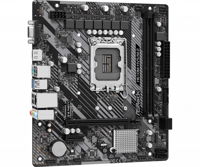 Motherboard ASRock H610M-HVS/M.2 R2.0, LGA1700, DDR4, mATX 