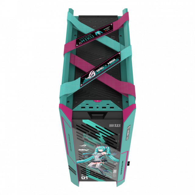 Кутия ASUS ROG Strix Helios II Hatsune Miku Edition E-ATX Mid-Tower 