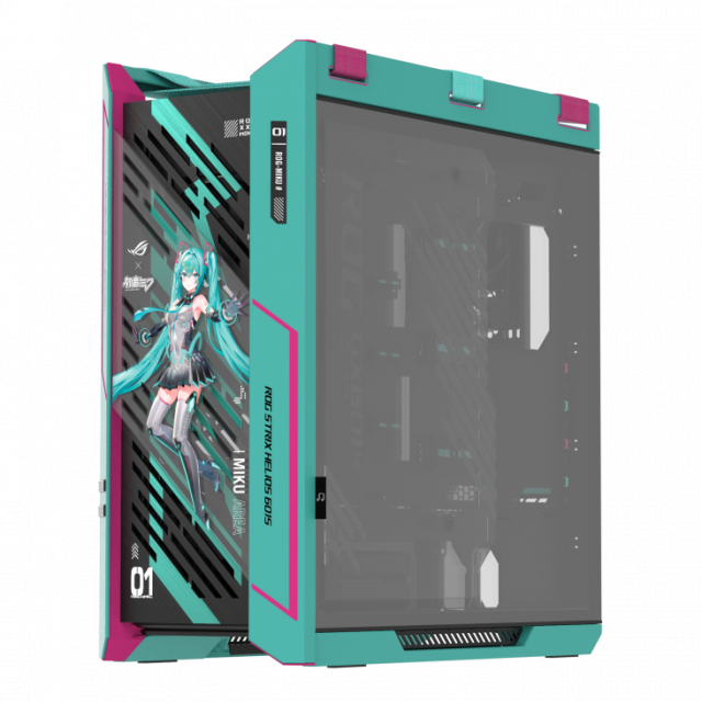 Кутия ASUS ROG Strix Helios II Hatsune Miku Edition E-ATX Mid-Tower 