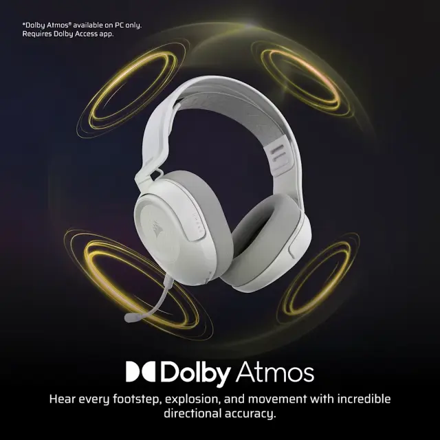 Wireless Gaming Headset Corsair HS35 v3 - White 