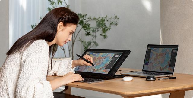 HUION  /Хюйън/ Графичен дисплей таблет Kamvas 16 GEN3 /без стойка/, GS1563 