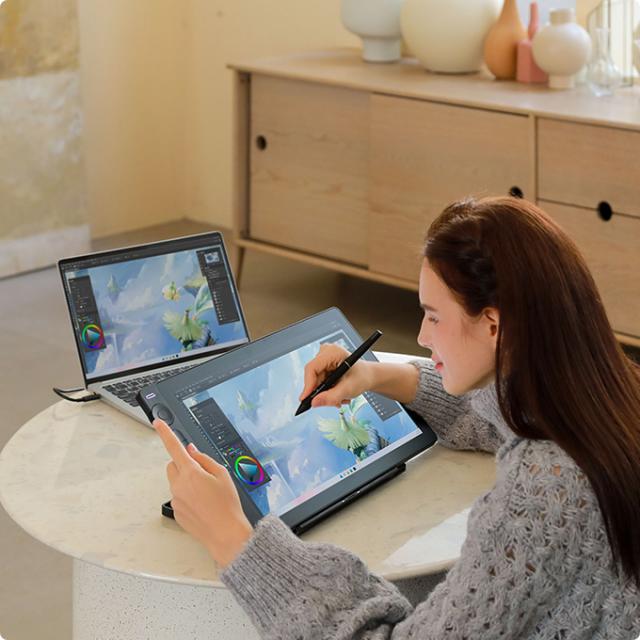 HUION  /Хюйън/ Графичен дисплей таблет Kamvas 16 GEN3 /без стойка/, GS1563 