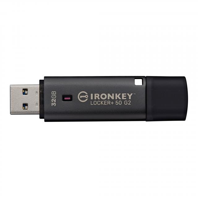 Flash Drive KINGSTON IronKey Locker+ 50 G2 - 32GB, XTS-AES 256-bit 