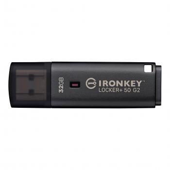 Flash Drive KINGSTON IronKey Locker+ 50 G2 - 32GB, XTS-AES 256-bit