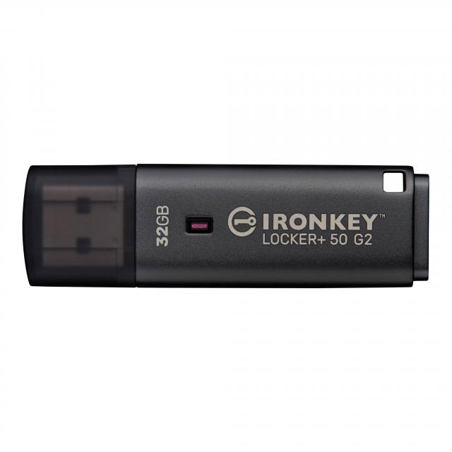 Flash Drive KINGSTON IronKey Locker+ 50 G2 - 32GB, XTS-AES 256-bit 