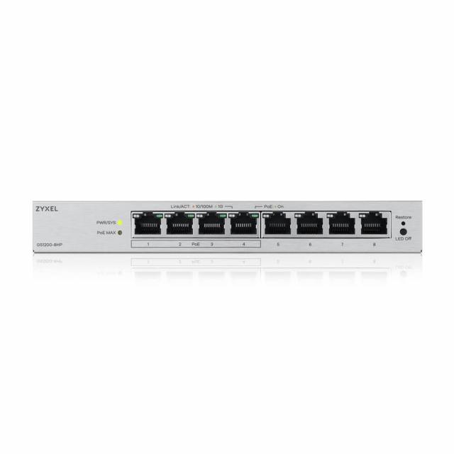 Switch ZyXEL GS-1200-8HPV3, 8 Ports, Gigabit, webmanaged 