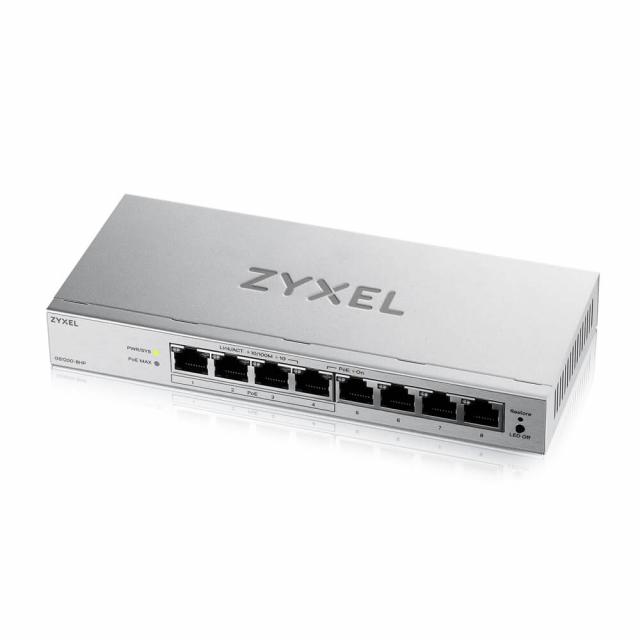 Switch ZyXEL GS-1200-8HPV3, 8 Ports, Gigabit, webmanaged 