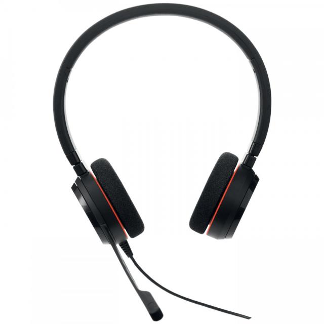 Слушалки Jabra Evolve 20 MS Stereo USB-C, Микрофон, Черни 