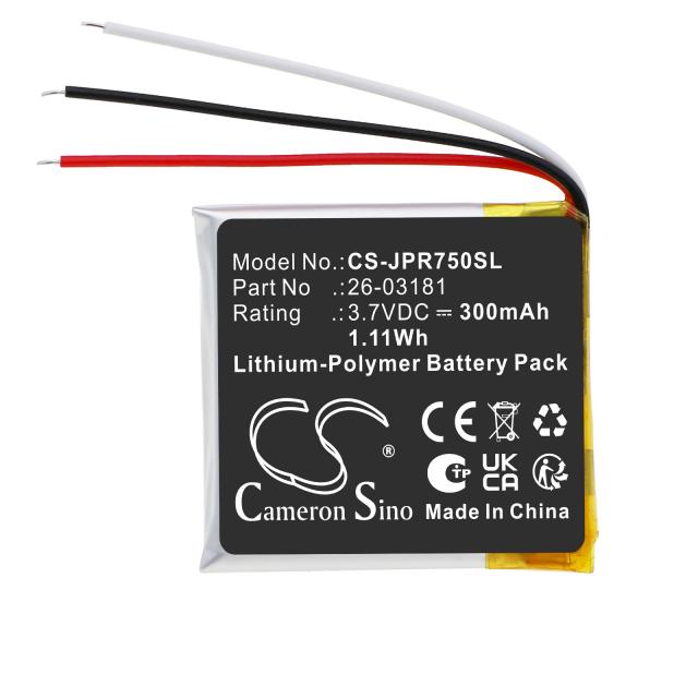 Battery for BLUETOOTH headphones  Jabra Engage 75, Engage 65 LiPo 3.7V 300mAh CAMERON SINO 