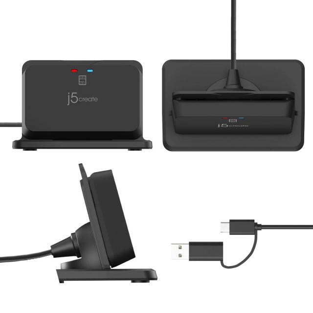 JUR261 USB™ Smart Card / CAC Reader Stand 