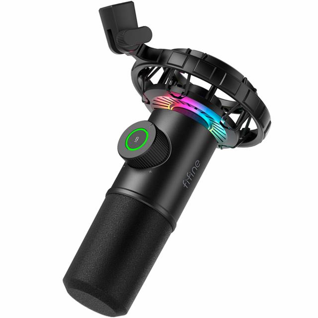 Desktop Microphone FIFINE K658 Dynamic RGB - Black 