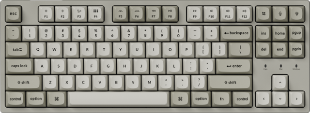 Геймърска Механична клавиатура Keychron C1 Pro 8K QMK - Super Red Switch 