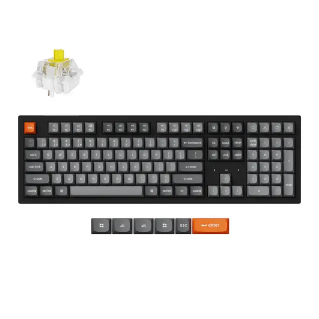 Mechanical Keychron K10 Max QMK/VIA Full Size - Keychron Super Brown Switch, RGB Backlight 