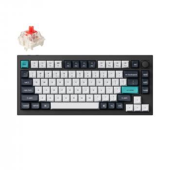 Wireless Mechanical Keyboard Keychron Q1 MAX Gateron Jupiter Red Switch - Carbon Black