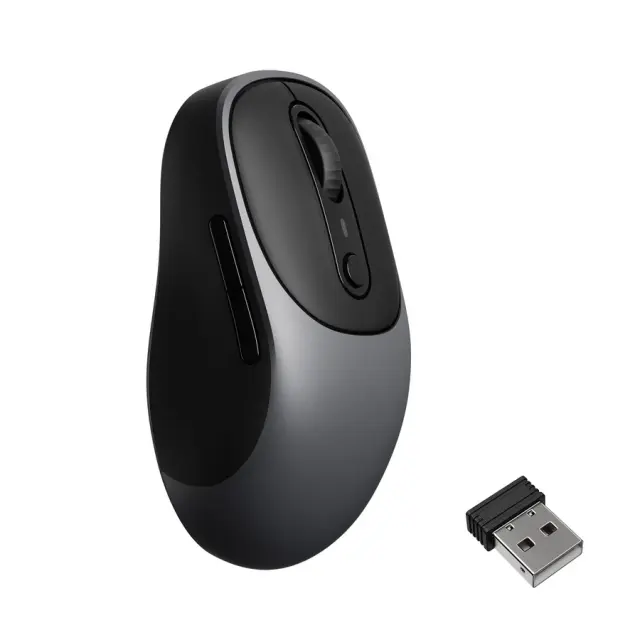 Безжична мишка Keychron BM24 1000Hz - Metal Gray 