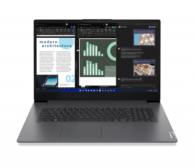 Laptop Lenovo V17 G4 IRU - 17.3" FHD Intel Core i5-13420H, 16GB(8GB on board) DDR4, 512GB SSD M.2 