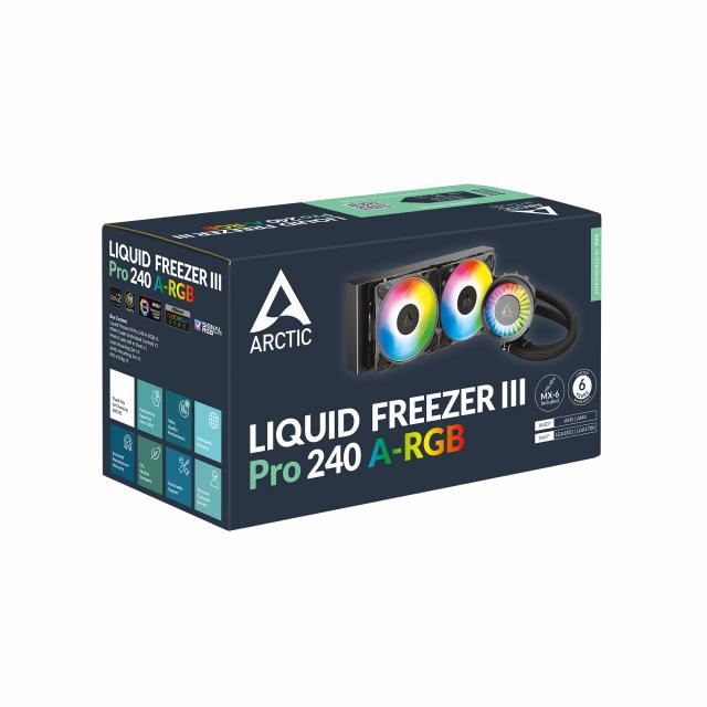 CPU Cooler Arctic Liquid Freezer III Pro 240 A-RGB  - Black 