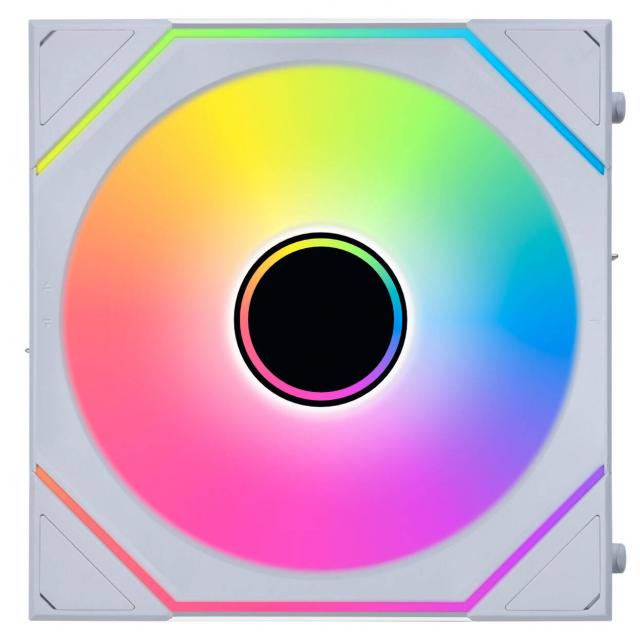Lian Li UNI FAN SL-INF Wireless ARGB PWM Fan - Reverse Blade, 120 mm White 