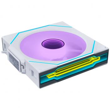 Lian Li UNI FAN SL-INF Wireless ARGB PWM Fan - Reverse Blade, 120 mm White