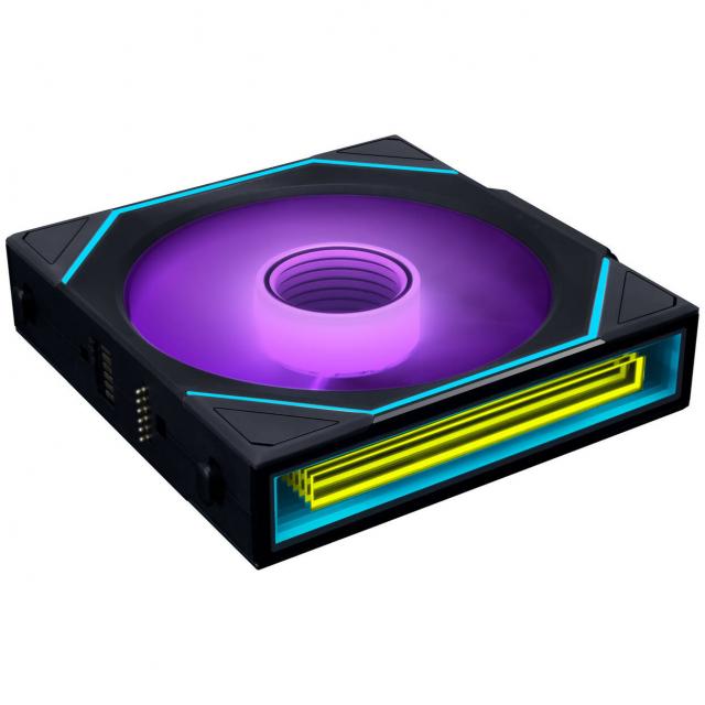 3Pack Fans Lian Li UNI FAN SL-INF Wireless ARGB PWM Reverse - 120 mm Black + Controller 