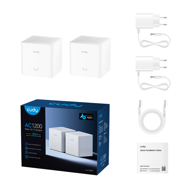 Cudy AC1200 Dual Band Whole Home Wi-Fi Mesh System 