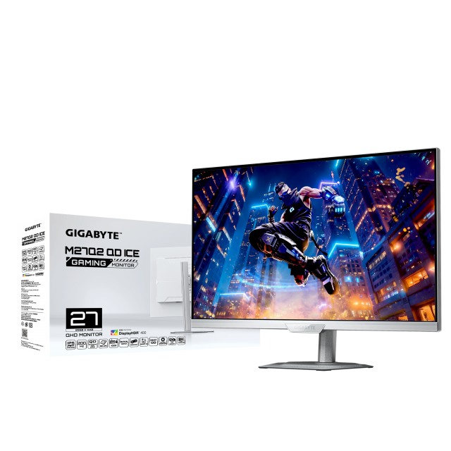 Gaming monitor GIGABYTE M27Q2 QD ICE - 27" SS IPS QuantumDot, QHD(2560x1440), 210Hz, 1ms, G-Sync 