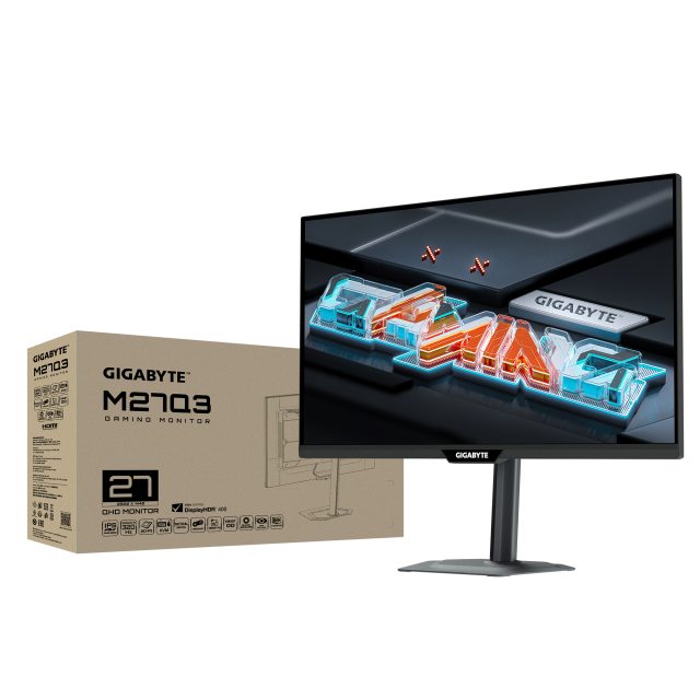Gaming monitor GIGABYTE M27Q3 - 27" SS IPS, QHD(2560 x 1440), 320Hz, 1ms, G-Sync Compatible 