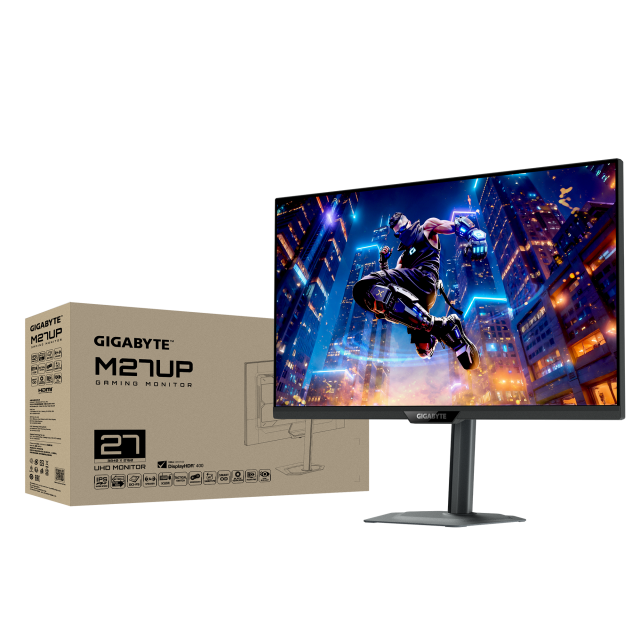 Gaming Monitor Gigabyte M27UP - 27" inch SS IPS UHD(3840x2160) 160Hz, 1ms, HDR 400 