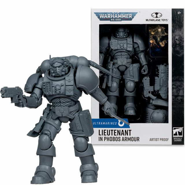 Warhammer 40,000 Lieutenant in Phobos Armor (Ultramarines) Artist Proof 7in Figure McFarlane 