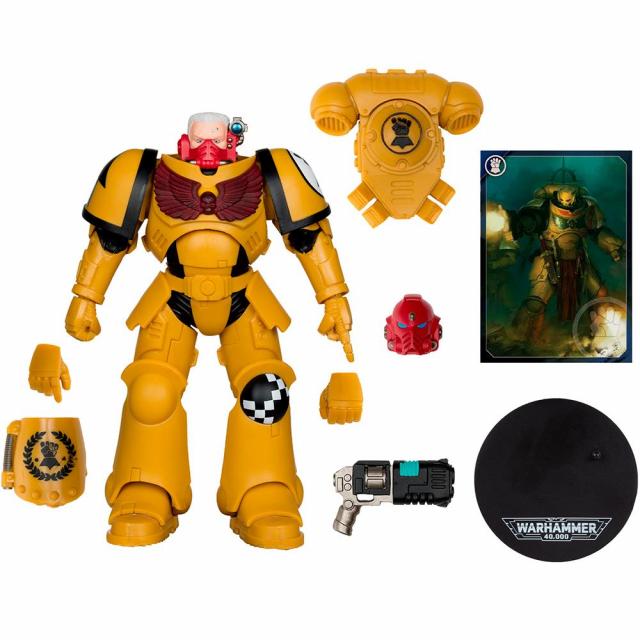Warhammer 40,000 Intercessor Sergeant (Imperial Fist) Gold Label 7in Figure McFarlane 