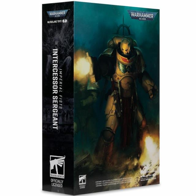 Warhammer 40,000 Intercessor Sergeant (Imperial Fist) Gold Label 7in Figure McFarlane 