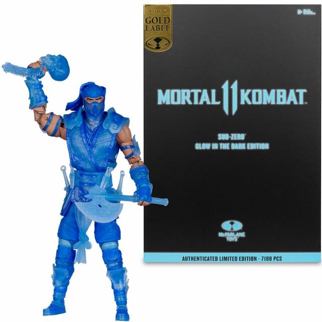 Figure McFarlane Toys MORTAL KOMBAT 11 - Sub-Zero (Glow In The Dark Edition - Gold Label) 