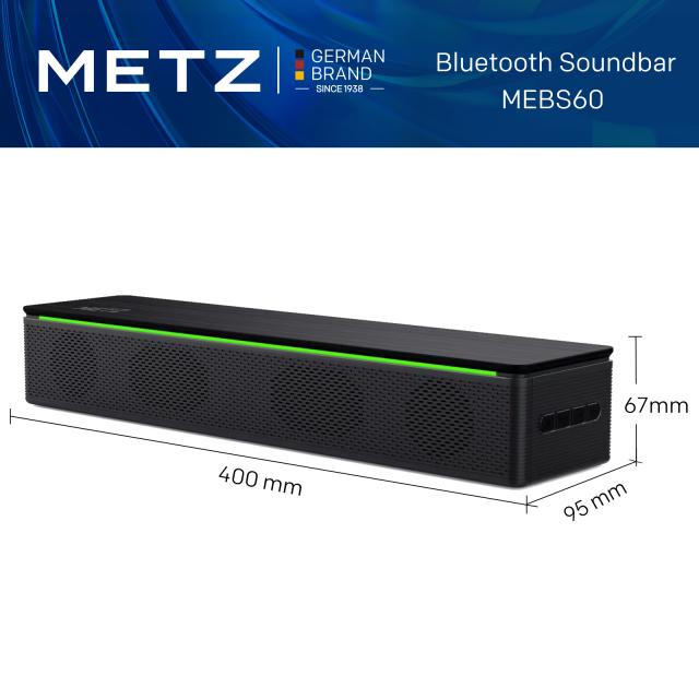 METZ Bluetooth column Sound 2 Mini /soundbar/, 10W, LED, FM radio, SD slot 
