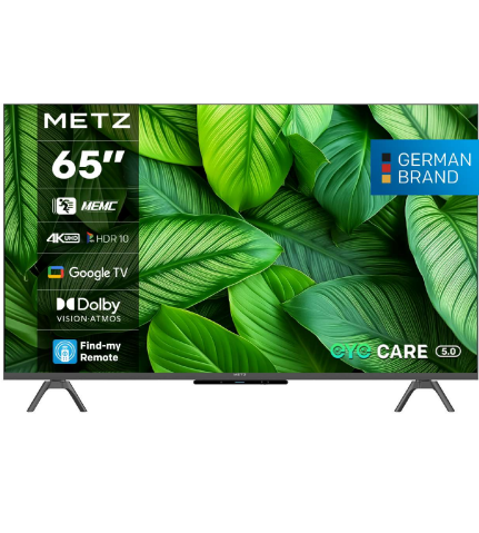 METZ TV 65" UHD LED SMART TV, 4K, Google TV, Frameless 