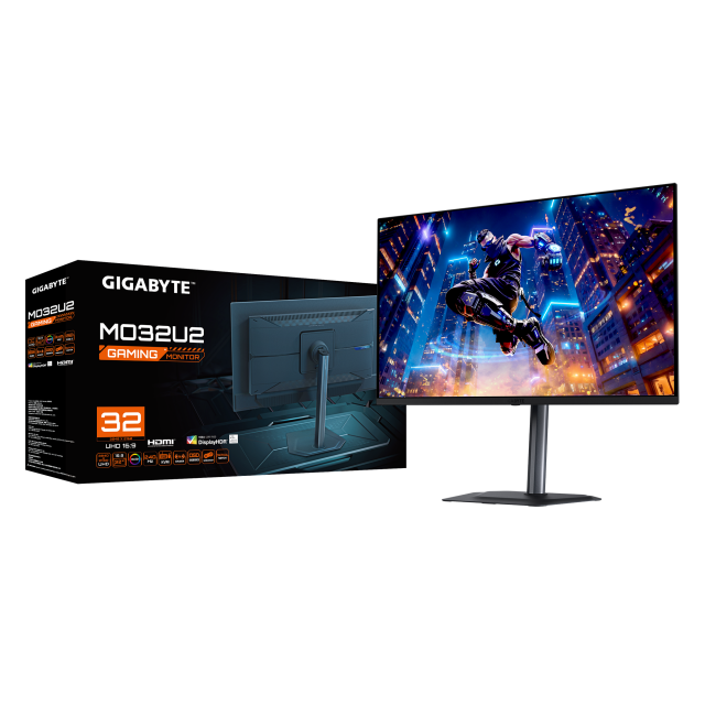 Gaming monitor GIGABYTE MO32U2 - 31.5" QD-OLED 4K UHD, 240Hz, 0.03ms 